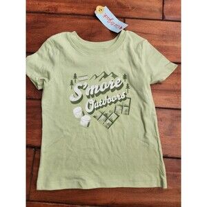 Nwt Cat & Jack Toddler Adaptive Tee S'more Outdoors, Size 3t